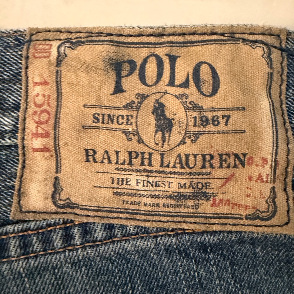 Vintage Polo by Ralph Lauren Men's Faded Blue Denim Jeans